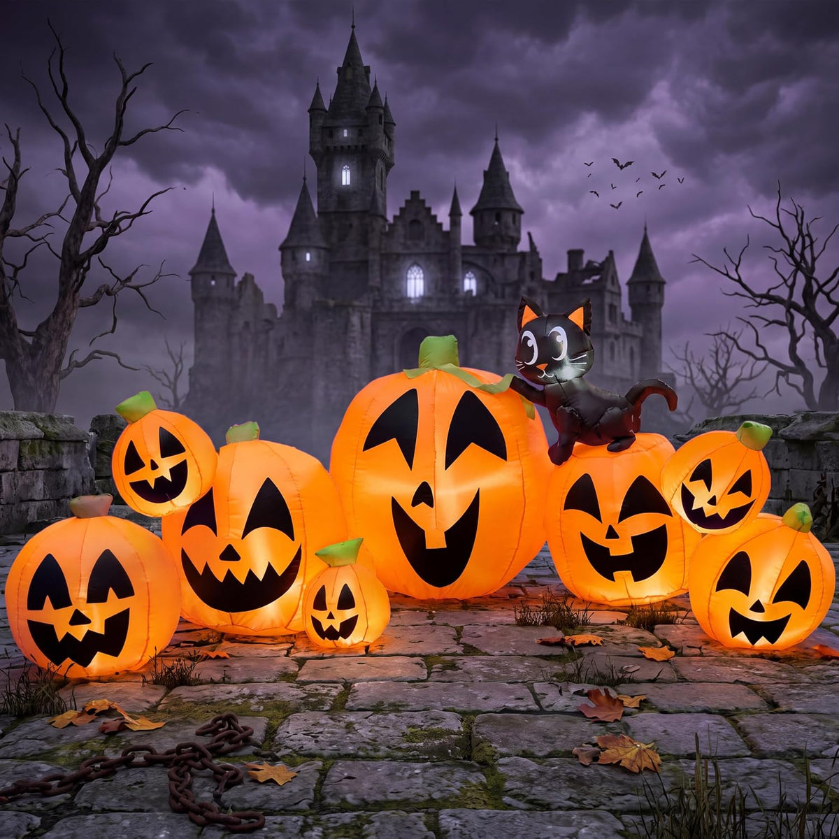 Joiedomi 10 FT Long Halloween Inflatables Outdoor Decorations, Blow Ups Infla...