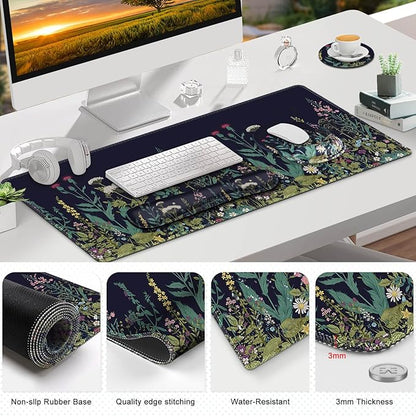 ToLuLu Desk Mat, XXL Large Mouse Pad Wrist Support Set，4 in1 Gaming Mousepad - Image 7