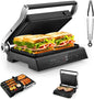ARLIME Panini Grill Press Sandwich Maker, 180 Degrees w/5 Auto Cooking Modes & by ArlimeDirect