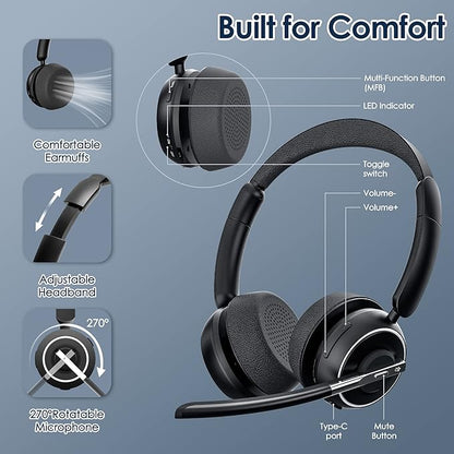 Wireless Headset, Charging Base & Mic Mute - Image 6