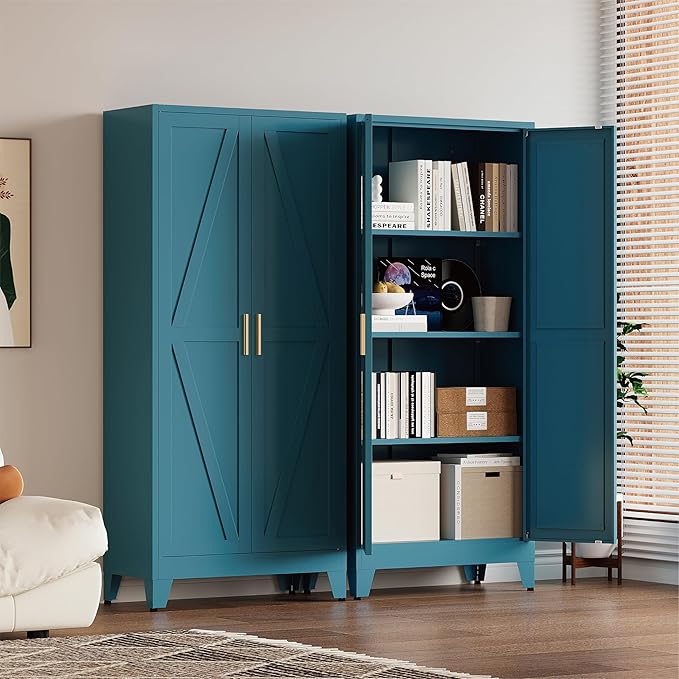 61" Tall Pantry Cabinet, Kitchen Pantry Storage Cabinets - Image 6