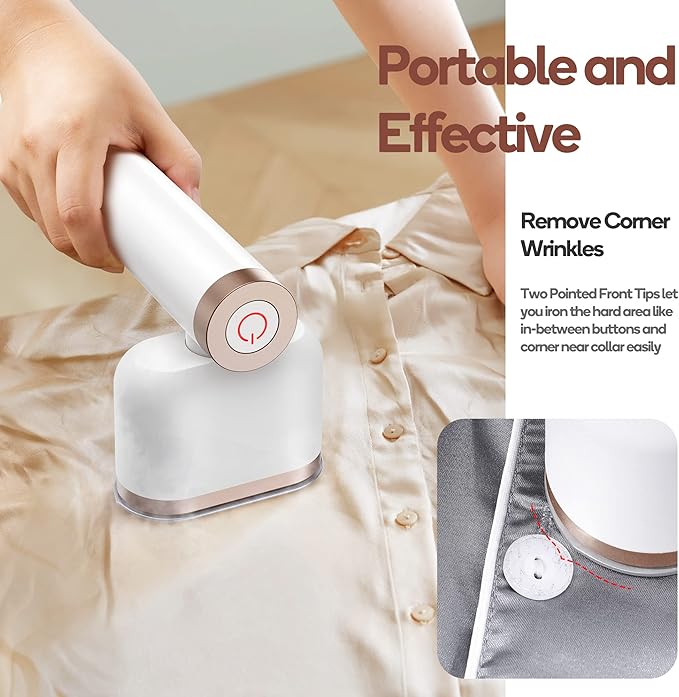Newbealer Steamer for Clothes, 1200W Portable Steam Iron, 2 Steam Levels - Image 8
