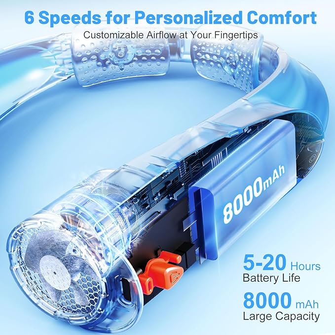 Slientspin AI Portable Neck Fan - Image 5