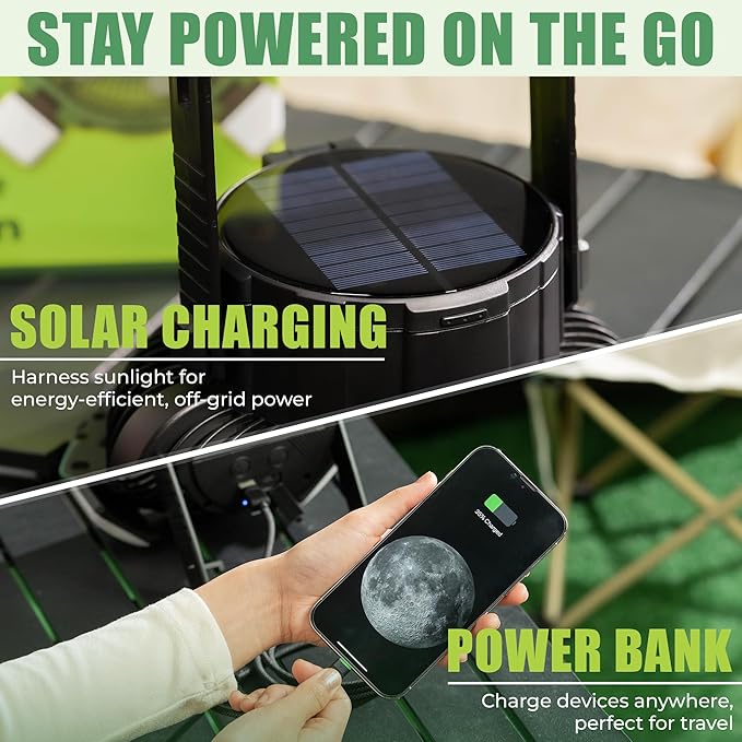 Solar Camping Fan – Camping Fan Solar Powered - Image 6
