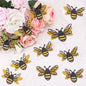 24pcs 3D Bee Stickers, 2 Sizes Tiny Ornaments for Honey Bee Party Wall Decor, Crafts, Embellishments, Clings - Perfect Decorations for Home Windows Parties