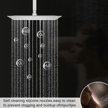 KATAIS Tempreature Display Shower System Brushed Nickel Shower Faucet Set - Image 3