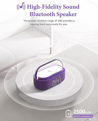 COLSUR Bluetooth Speaker Alarm Clock - Image 2