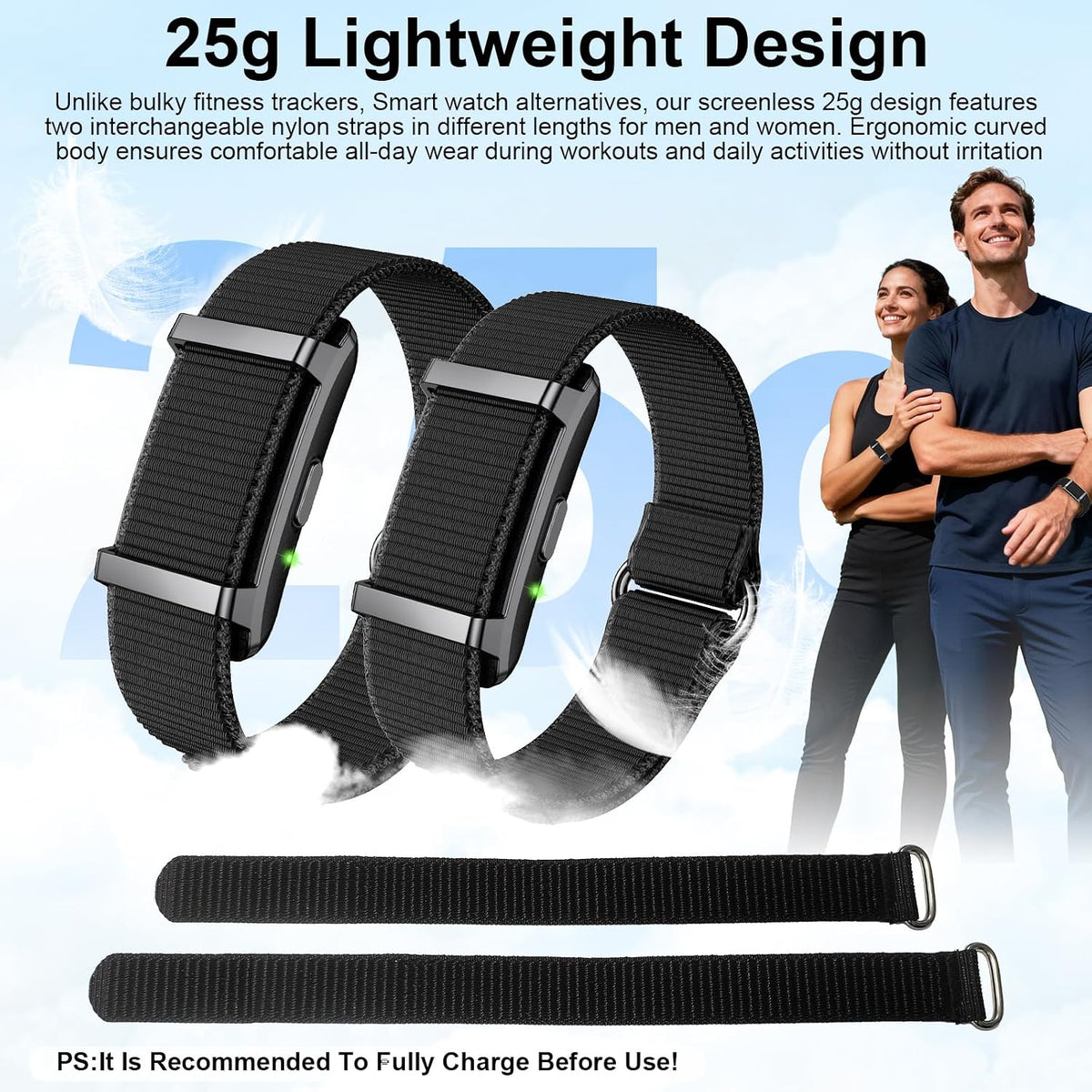 smart bracelet fitness trackers for men women, smart, side view