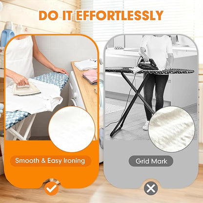 Ironing Board Cover and Pad, 21x54 Extra Large Thick Iron Padding, Scorch & - Image 4