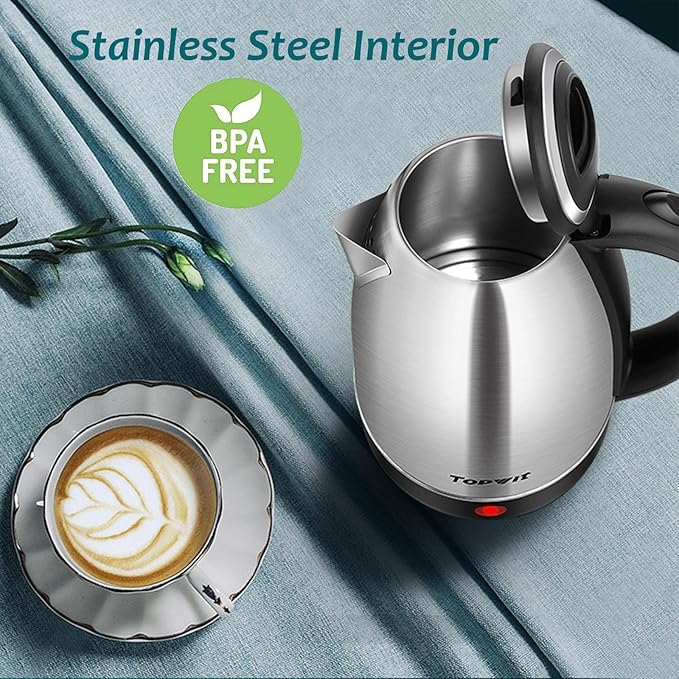 TOPWIT Electric Kettle, 2.0L Hot Water Kettle Electric, BPA-Free Stainless - Image 3
