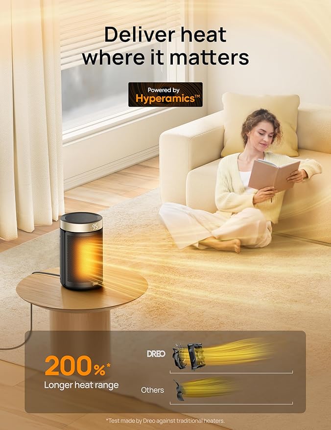DREO Space Heater, Portable Electric Heaters - Image 4