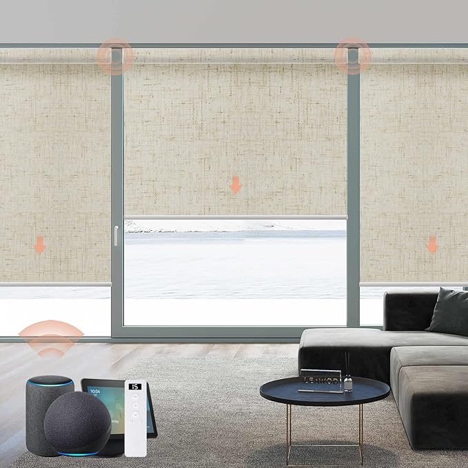 Motorized Blinds Roller Shade by Canisteo