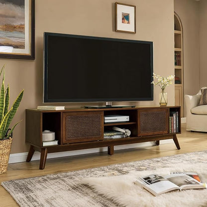 LKTART 68 Inch Mid Century Modern TV Stands - Image 8