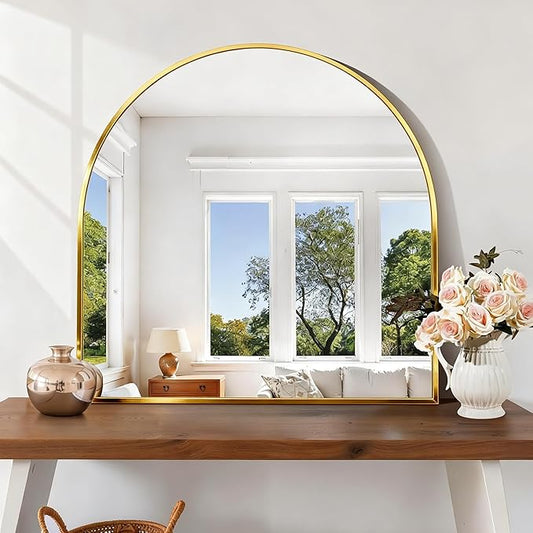CIRCUMI Arched Wall Mirror, Metal Frame, Large Size by CIRCUMIMirror