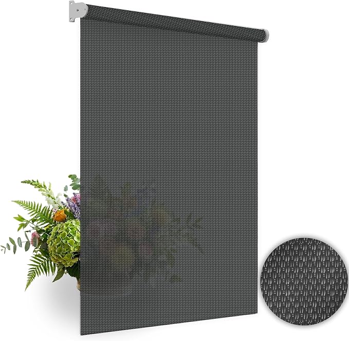 HILADUO Customized Solar Screen Roller Shade Blinds - Image 9