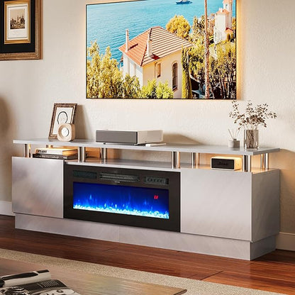 oneinmil 36" Electric Fireplace Integrated TV Stand by oneinmil