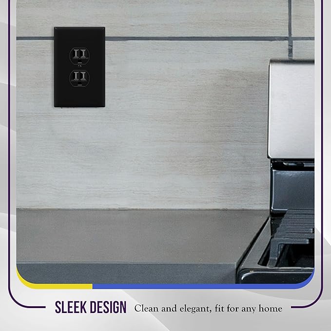 ENERLITES Duplex Receptacle Outlet Wall Plate, Jumbo Electrical Outlet Cover - Image 7