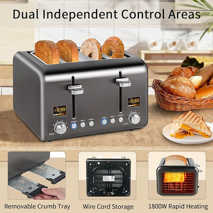 SEEDEEM 4 Slice Stainless Toaster - Image 5