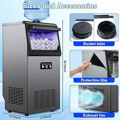 Commercial Ice Maker Machine 120lbs/24H - Image 9