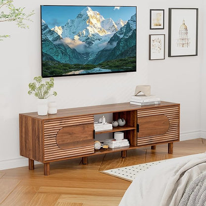 Bifins 63inch Wood TV Stand for Televisions up to 70 Inches, Mid Century Modern - Image 8