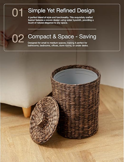 4 Gallons Wicker Waste Basket - Image 6