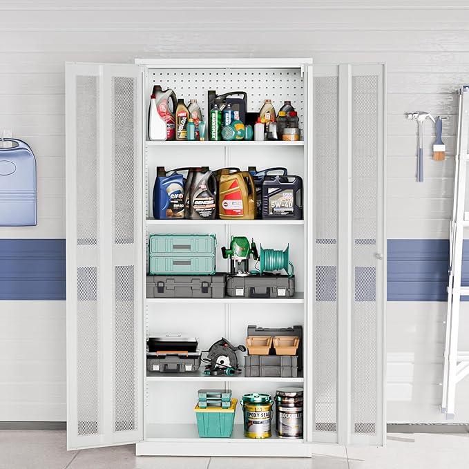 VINGLI Metal Garage Storage Cabinet - Image 2