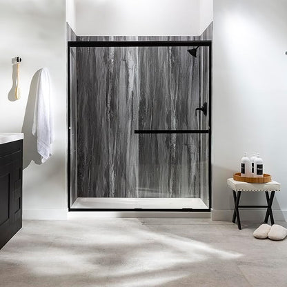 Palisade 78in x 60in x 30in Waterproof Vinyl Shower Surround Kit - Image 3