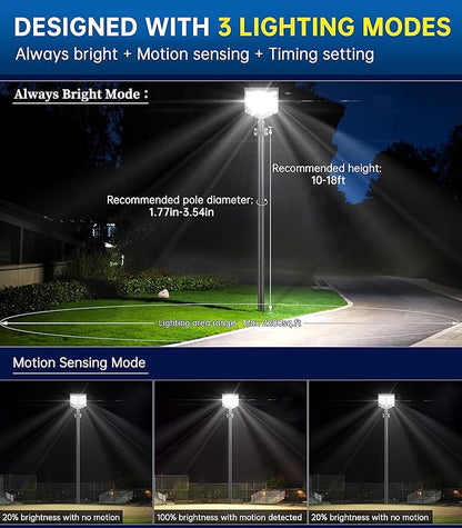 Gefolly SL-2000W Outdoor Solar Street Light - Image 3