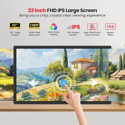 Frameo 32" Extra Large Digital Picture Frame, Smart WiFi Photo Frame - Image 3