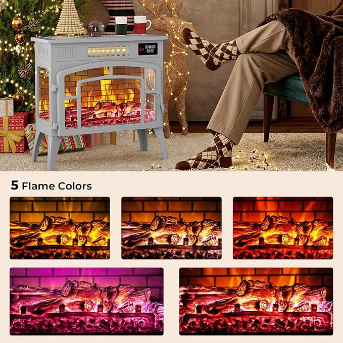 BREEZEHEAT Electric Fireplace Stove - Image 7