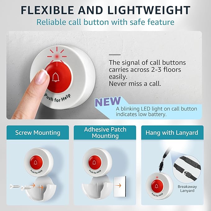 Caregiver Pager Wireless Call Buttons - Image 3