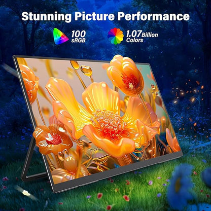 2K 180Hz Portable Gaming Monitor, 23.8" 2560x1440 QHD Fast IPS ∆E<2 100% sRGB - Image 6