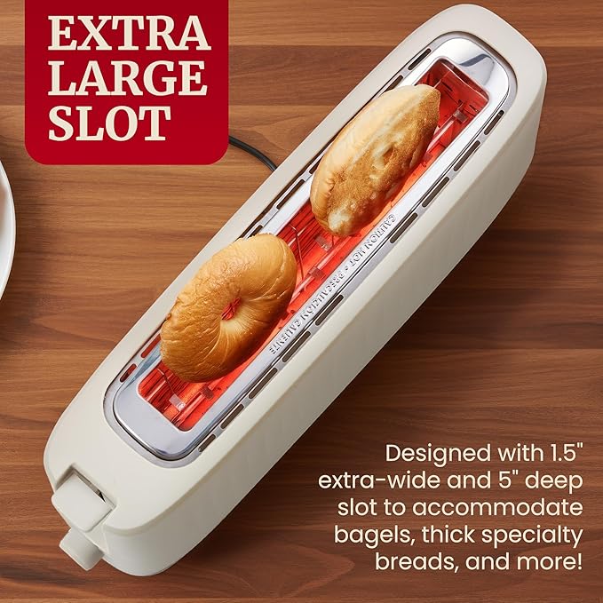 Elite Gourmet ECT2517C SLIMTOAST™ 2-Slice, Long Slot Toaster, Cool-touch Body - Image 3
