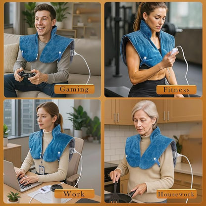 Nalax 30s Fast Heating Pad for Neck and Shoulders and Back, 6X Deeper Far - Image 7