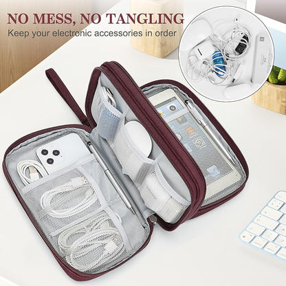 FYY Electronic Organizer, Large Travel Cable Organizer Bag Pouch Electronic - Image 5