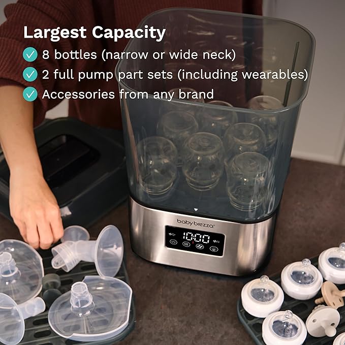 Baby Brezza 10 Minute SuperQuick Bottle Sterilizer + Dryer - Image 4