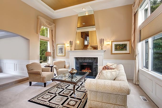 ClassicFlame 28" 3D Infrared Quartz Fireplace Insert Plug and Safer Sensor - Image 7