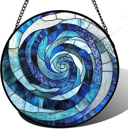 CRISGIF Stained Glass Window Hanging by Follow