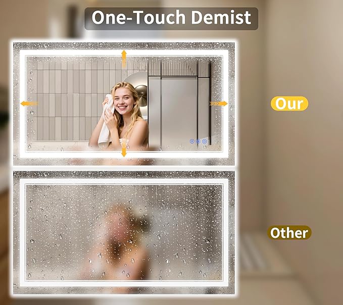36"x48" LED Bathroom Mirror - Image 5