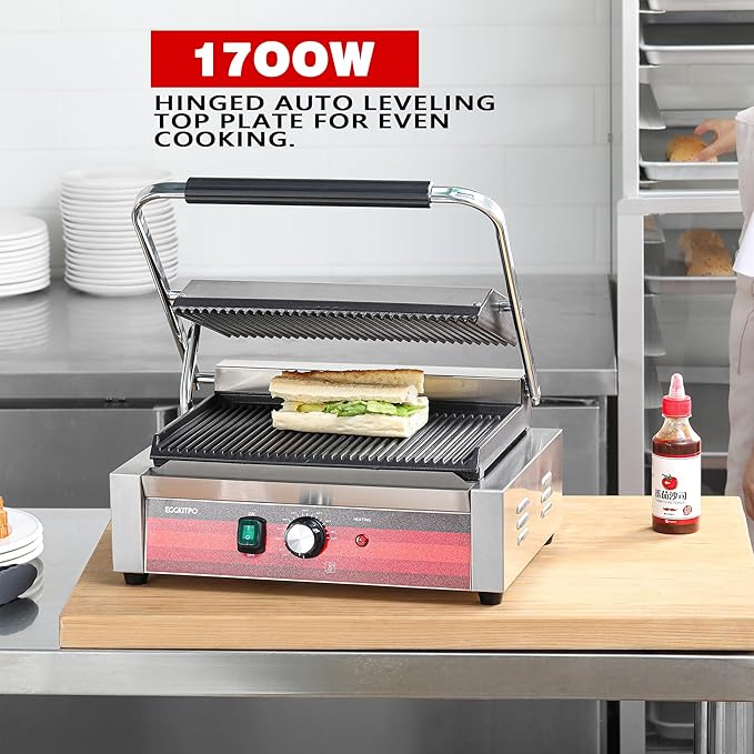 EGGKITPO Commercial Panini Press Grill - Image 3