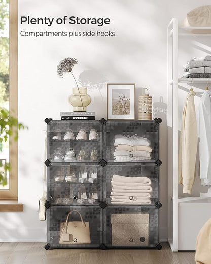 SONGMICS Shoe Rack Organizer, 6-Tier Shoe Storage Cabinet - Image 4