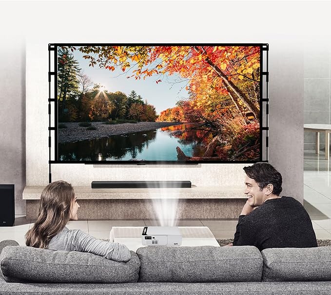 TOWOND Projector Screen and Stand, 100 inch Outdoor Projector Screen Indoor - Image 9