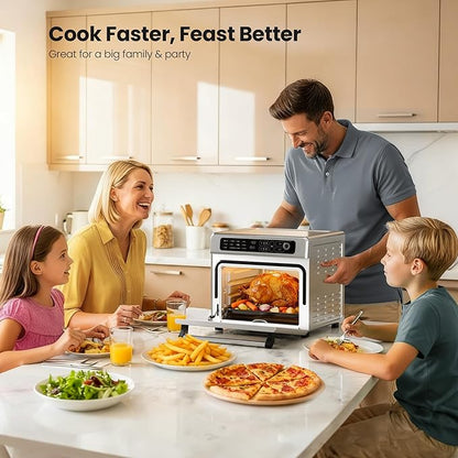 Kismile 25QT Air Fryer Toaster Oven Combo, 12-in-1 Large Countertop Convection - Image 6