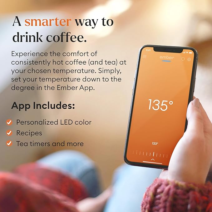 Ember Temperature Control Smart Mug 2, 10 Oz, App-Controlled Heated Coffee Mug - Image 2
