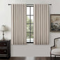 Grey Flax Taupe Short Small Window Room Darkening Curtains 54 Inches Long by QJMYDECO