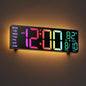 JALL 10.5'' Large Digital Wall Clock, Big LED Number Display, RGB Colors by JALL