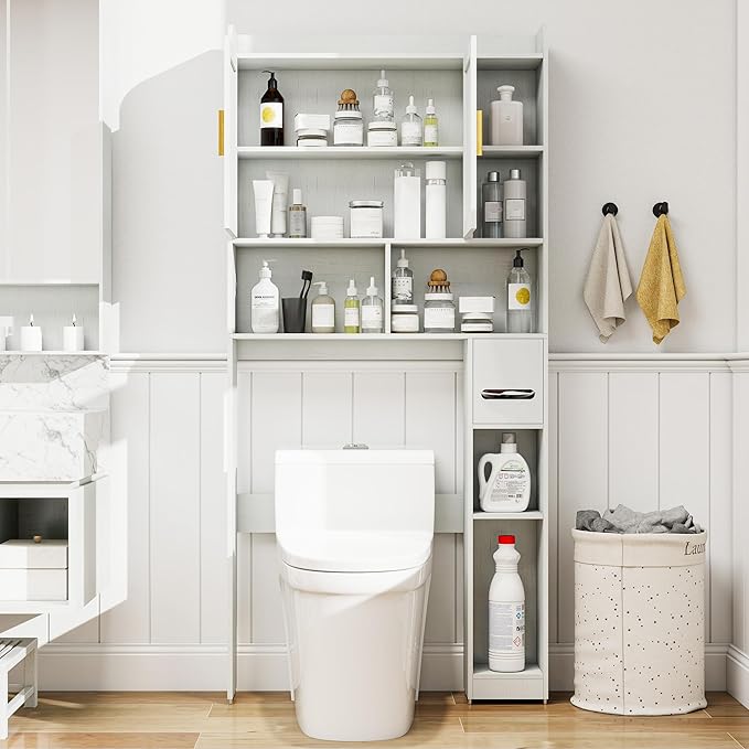 Farmhouse Over The Toilet Storage Cabinet - Image 4
