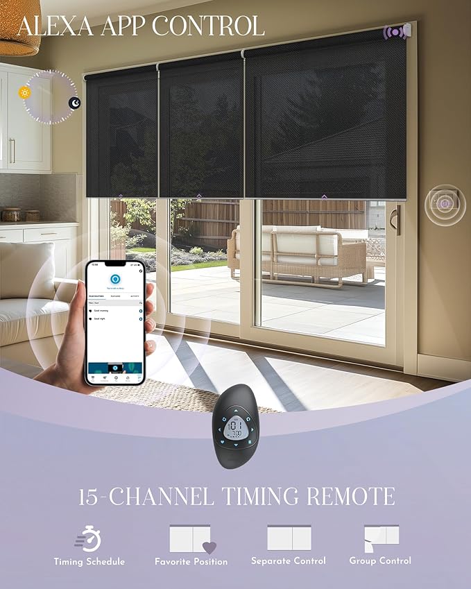 Graywind Smart Coupled Roller Shades Compatible - Image 4