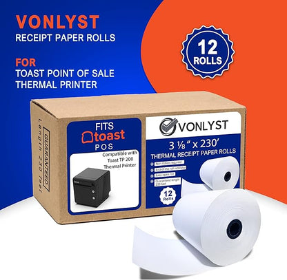 Thermal Printer Paper Roll for Toast TP200 Receipt Printer Point of Sale - Image 6
