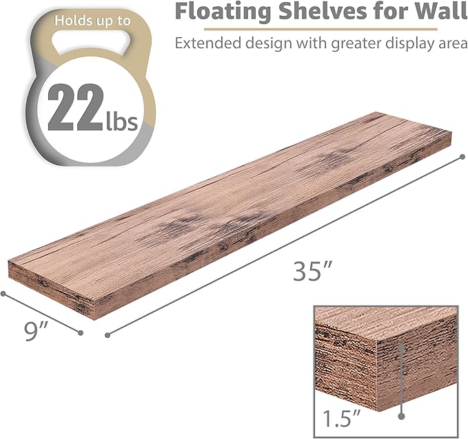 Sorbus Floating Shelves for Wall - Image 3